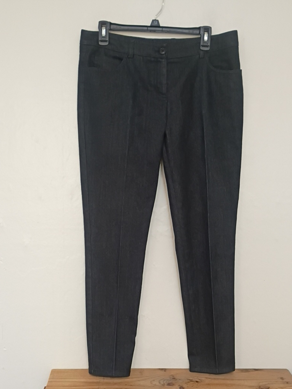 Akris Mid Rise Straight Leg Dark Wash Jeans